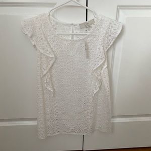 Loft lace shell NWT, size S